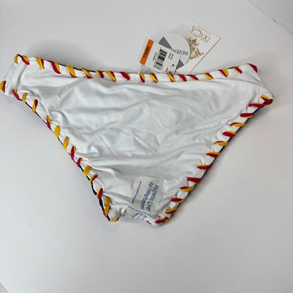 Becca Reversible Small Camille Low Rise Bikini Bottom Whipstitch - Picture 12 of 13